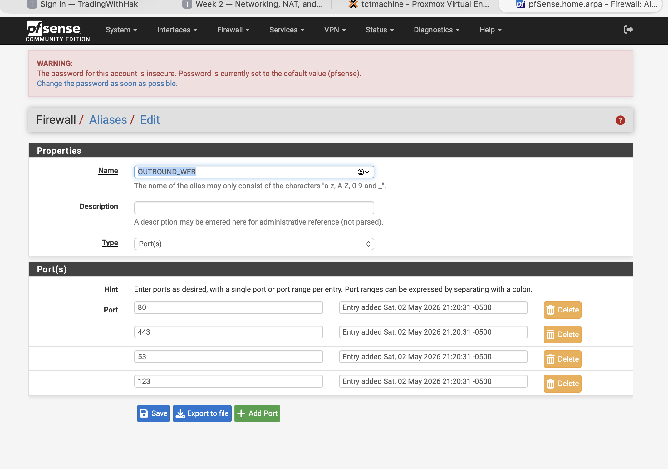 OUTBOUND_WEB alias contents